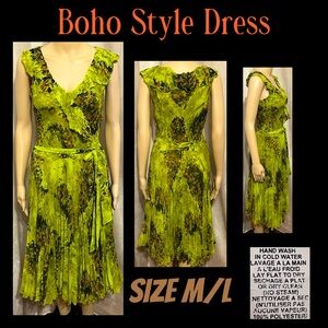 Size M/L- Boho Style Dress